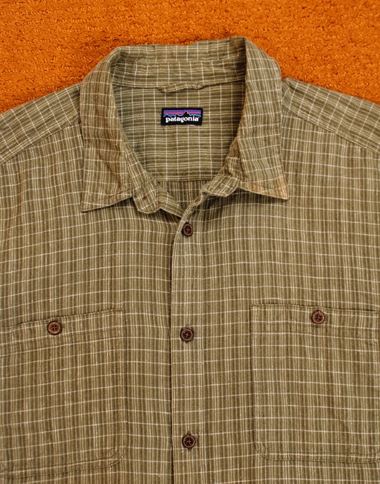 Patagonia Back Step Shirt ( Linen 55% / Cotton 45% , XL size )