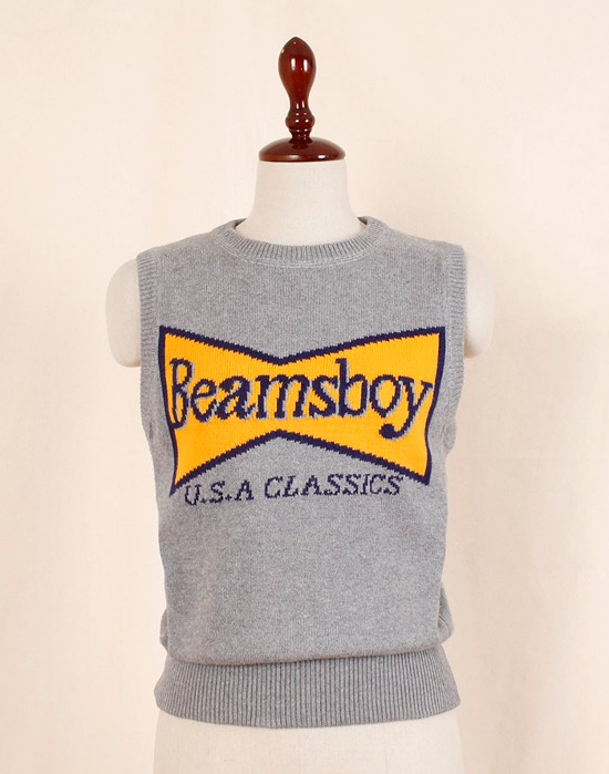 BEAMS BOY Cotton knit vest ( S size )