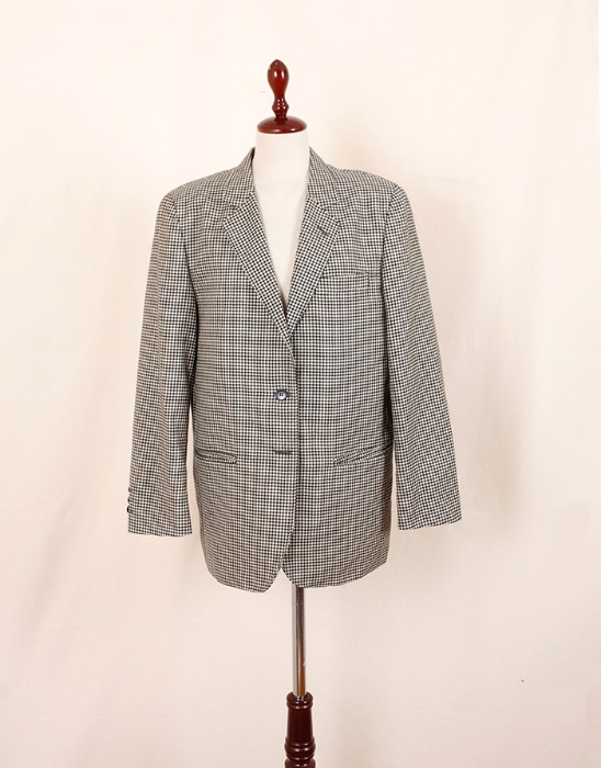 a gnes b hound tooth check Jacket ( Made in France , 2 size )
