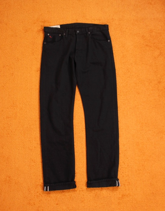 Polo Ralph Lauren Hampton Straight Fit Black Jeans ( 33 x 34 )