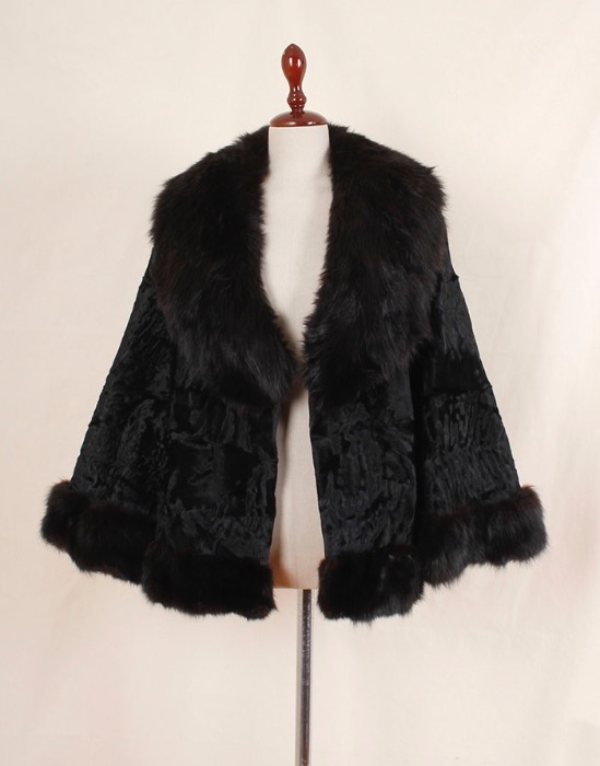 VISON NISHIMOTO fox fur cape ( FREE size )