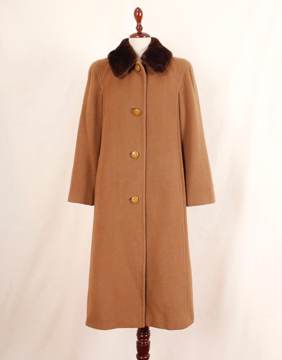Vintage Carat Camel Coat ( yak cashmere, M size )