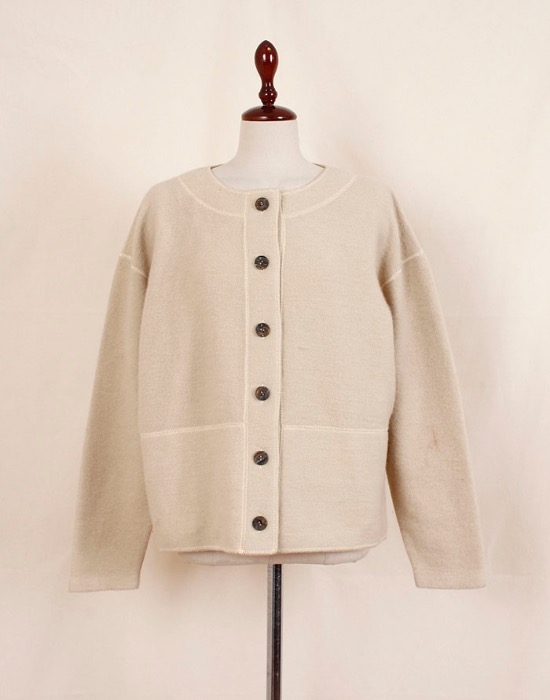 Vintage SUGAR products Knit Jacket ( MADE IN FRENCE, M size )