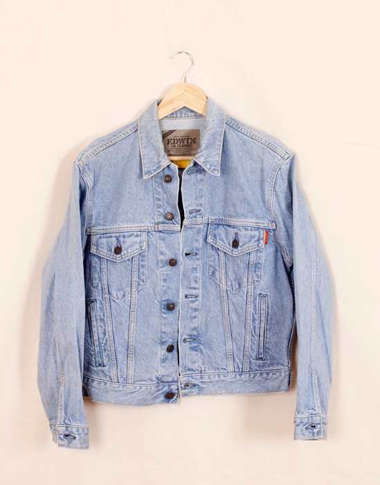80&#039;s EDWIN US CLASSIC  A-01J  DENIM JACKET (  Made in JAPAN , M size )