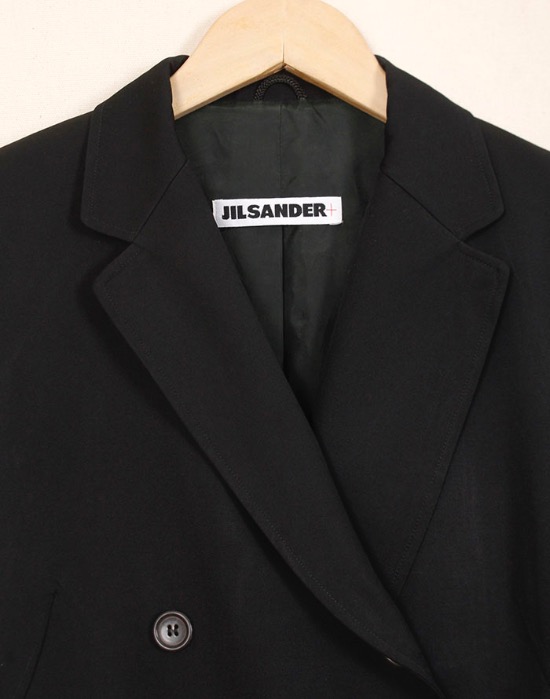 Jil Sander+ Black  Double Breasted Blazer Jacket ( MADE IN ITALY, S size )