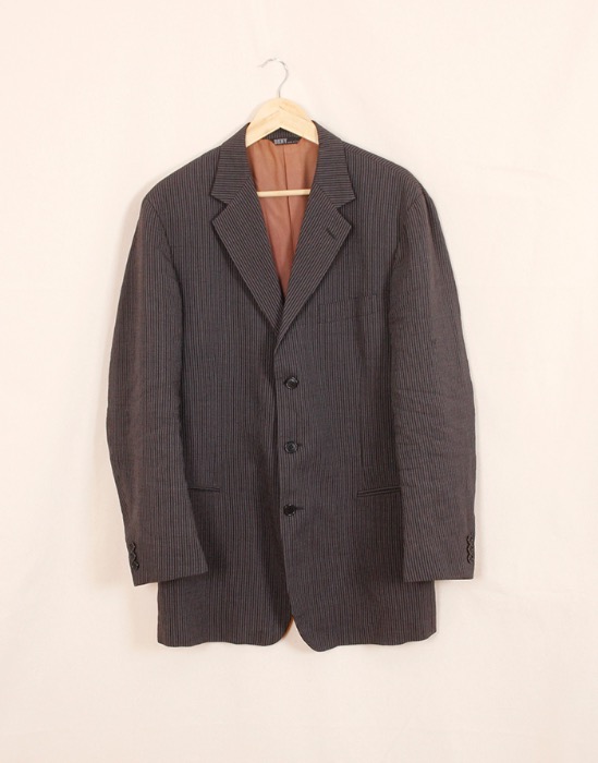 90&#039;s DKNY S/s Wool Linen Jacket ( Made in ITALY , 40r size )