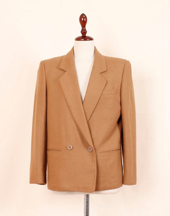 BURBERRYS Camel Wool Jacket  ( S size )