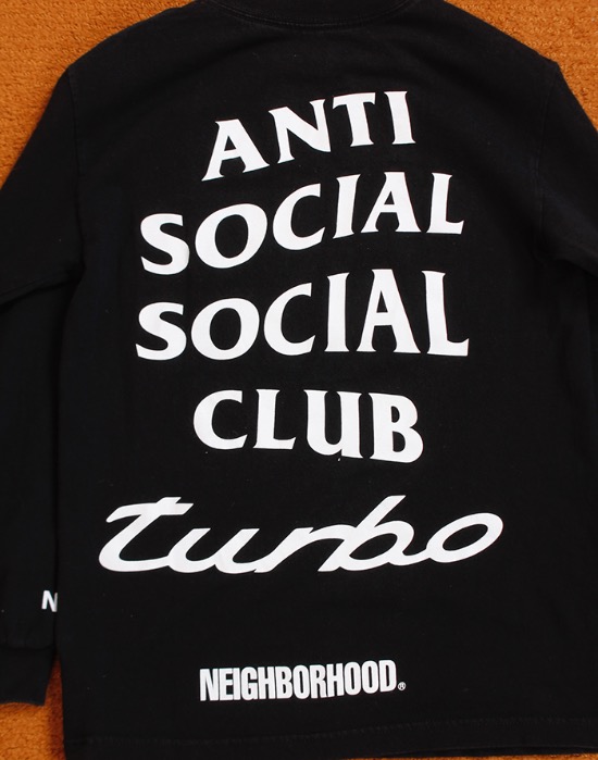 NEIGHBORHOOD x Anti Social Social Club ASSC TURBO LONG SLEEVE SHIRT ( Made in U.S.A. S size )