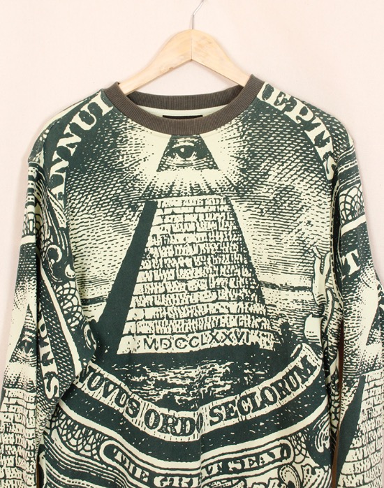 14 S/S  Black Scale  Annuit Crewneck Sweatshirts ( S size )