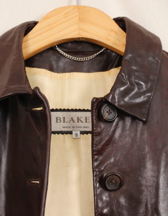 BLAKES Leather Jacket ( MADE IN ENGLAND , S size )