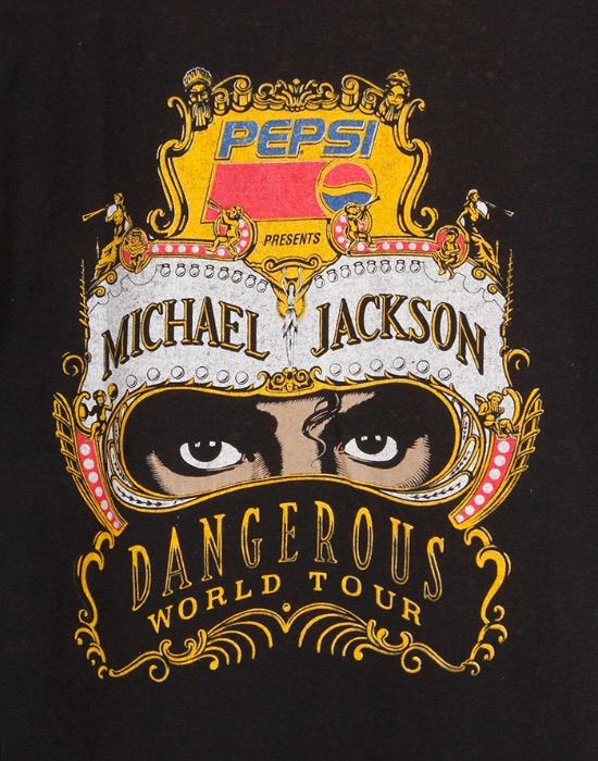 1992&#039;s Michael Jackson Original Dangerous World Tour T-Shirt ( Made in U.S.A. , M size )