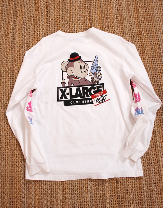 X-LARGE X KEITH LONG SLEEVE T-SHIRT ( L size )