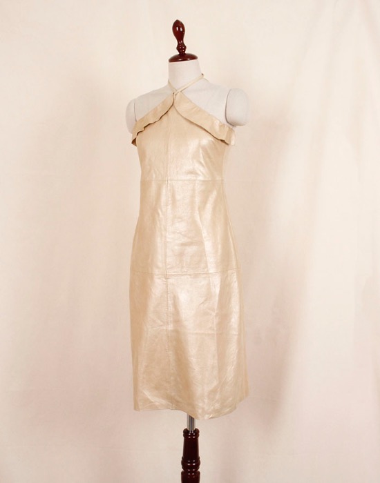 vanessa bruno Lambskin Dress ( MADE IN FRANCE, M size )