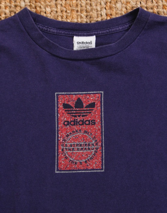 2000&#039;s  VINTAGE ADIDAS T-SHIRT ( Made in U.S.A. , L size )