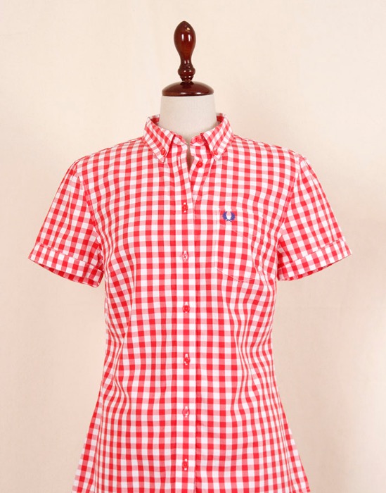 FREDPERRY  CHECK SHIRT ( S size )