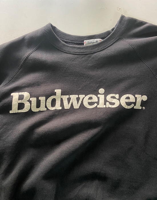 90&#039;s Budweiser KING OG BEERS  Vintage Sweat Shirt ( Made in JAPAN , L size )