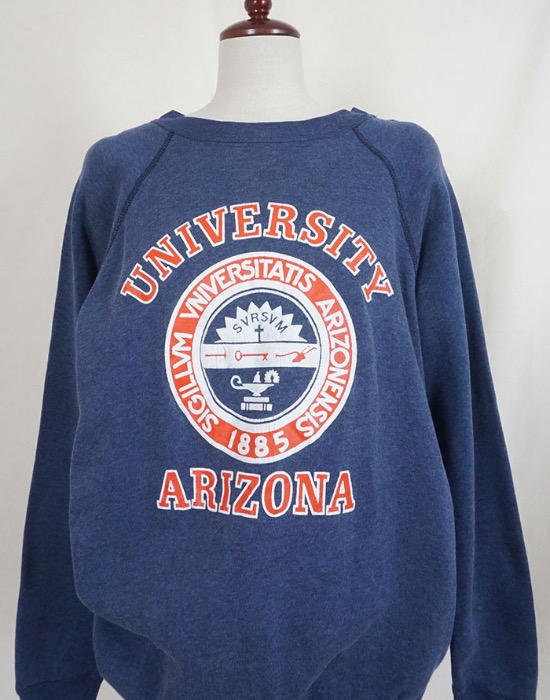 Collegiate Pacific _UNIVERSITY ARIZONA Sweat Shirt ( MADE IN U.S.A, L size )