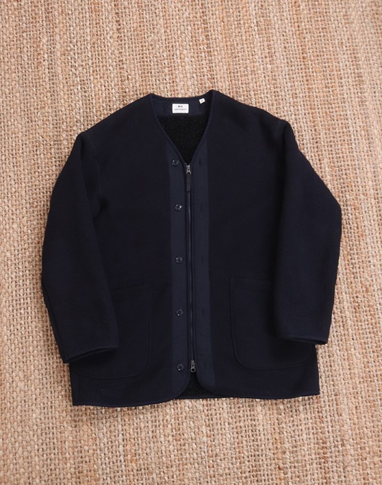2019&#039;s Engineered Garments X Uniqlo Fleece Collarless Coat ( M size )