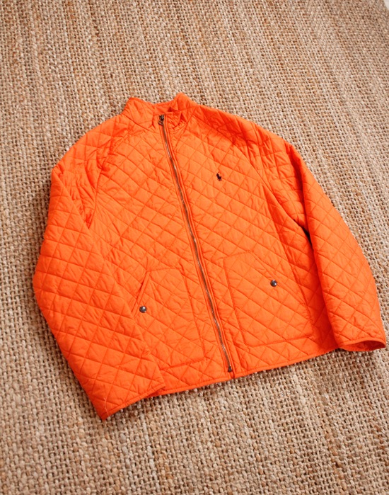 Polo Ralph Lauren Orange Quilting Jacket ( Men&#039;s M size )