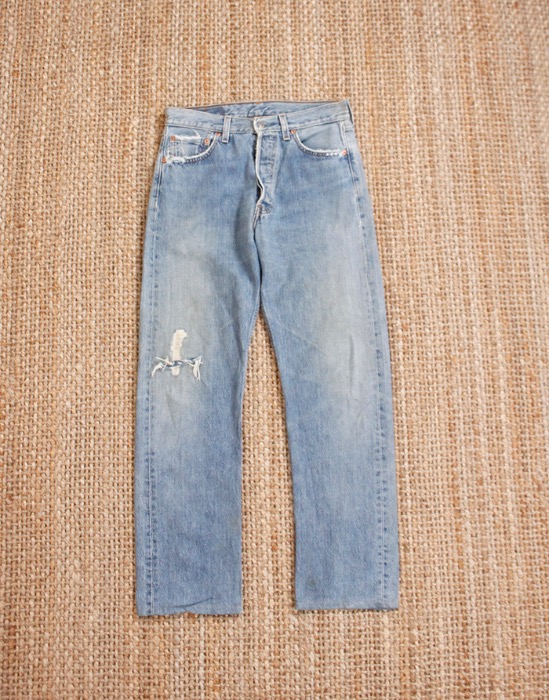 90&#039;s Levis 501 Vintage Denim Pants ( Made in U.S.A. , 29 inc )