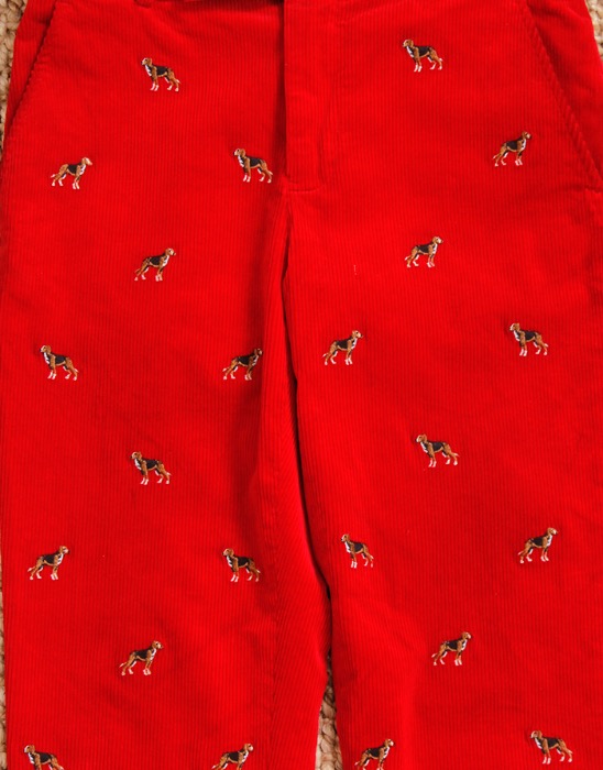 Polo Ralph Lauren  Dog Embroidery Holiday Corduroy Pants (  30/30 size  )