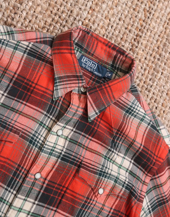 Polo Ralph Lauren Cotton Flannel Shirt ( M size )