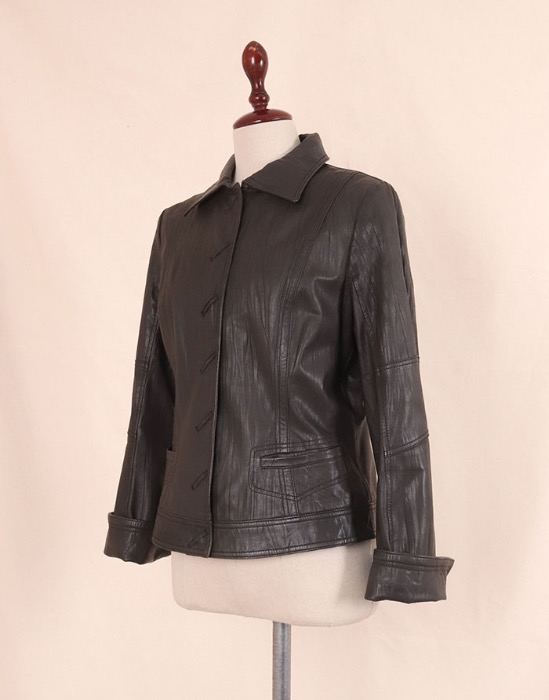 ARAMIS Leather Jacket ( sheepskin, M size )