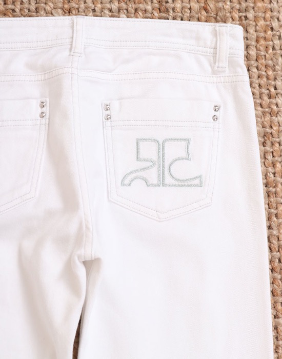 Vintage Courrèges White Pants ( M size, 28 inc )