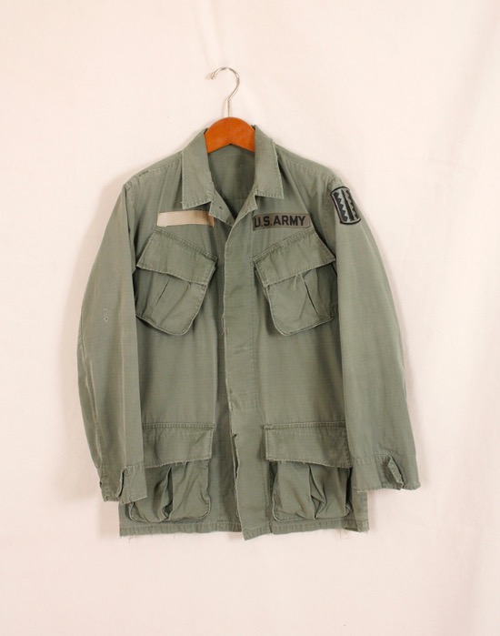 70&#039;s Jungle Fatigue Jacket 3nd Pattern ( Made in U.S.A. , S  SIZE )