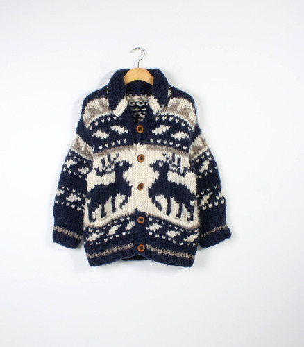 COWICHAN SWEATER ( Made in CANADA , M size )