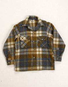 80s WOOLRICH HEAVY WOOL SHIRT ( MADE IN U.S.A. , 95~100 size )