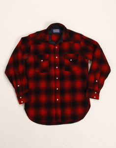 PENDLETON WOOL SHIRT  ( MADE IN U.S.A. , 95~100 size )