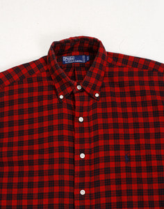 POLO RALPH LAUREN FLANNEL SHIRT ( MADE IN CANADA , M/M size )