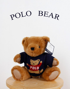 Vintage 90s Ralph Lauren Polo Preppy Teddy Bear. ( 35 x 20 ) 