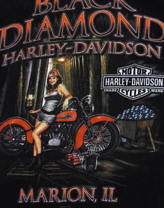 Harley Davidson Motor Cycles BLACK DIAMOND ( L size )