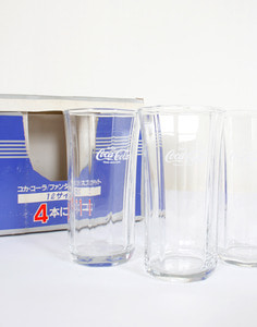  Vintage Coca cola 3set Glasses Cup ( 12.5 x 6 )