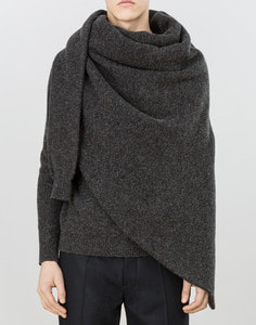 lemaire Wool Sweater Scarf ( made in ITALY ,100% VIRGIN WOOL )