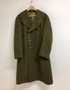 WWII US ARMY Over Melton Wool Coat OD, Roll Collar , 32 oz ( 1943&#039;s , 40r size )