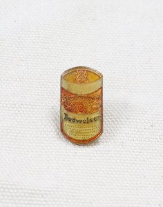 Vintage Budweiser Beer Can  Pin ( 1.4 x 2.5 )