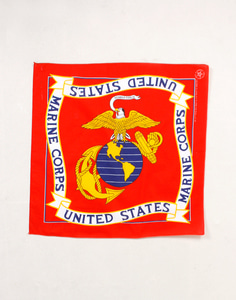UNITED STATES MARINE CORPS CRAFTED WITH PRIDE BANDANA ( MADE IN U.S.A )