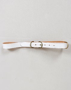 Blanc Basque Leather Belt (  110 cm )