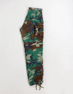 US ARMY WOODLAND BDU RIPSTOP PANTS ( M/R SIZE )