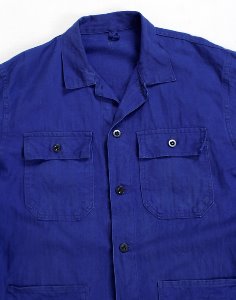 80&#039;s Vintage HBT French Workwear Jacket  ( MADE IN FRNACE , XL size )