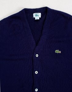 80&#039;s vintage lacoste cardigan (  Made in U.S.A. , M size )
