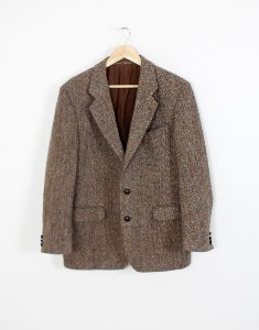 90&#039;s St Michael X Harris tweed Jacket ( Made in U.K , M size )