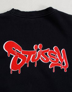 90&#039;s vintage stussy logo sweat shirt ( Made in U.S.A. , M size )