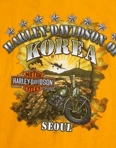 2012 Harley Davidson KOREA SEOUL T-Shirt ( L size )