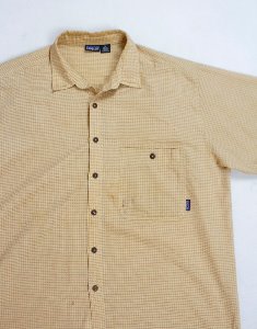 Patagonia Seersucker Shirt ( Organic Cotton , XL size )