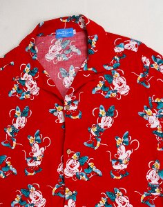 Tokyo Disney Resort Rayon Open Collar Shirt ( L size )