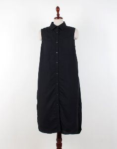 BANANA REPUBLIC BLACK Shirt Dress ( S size )